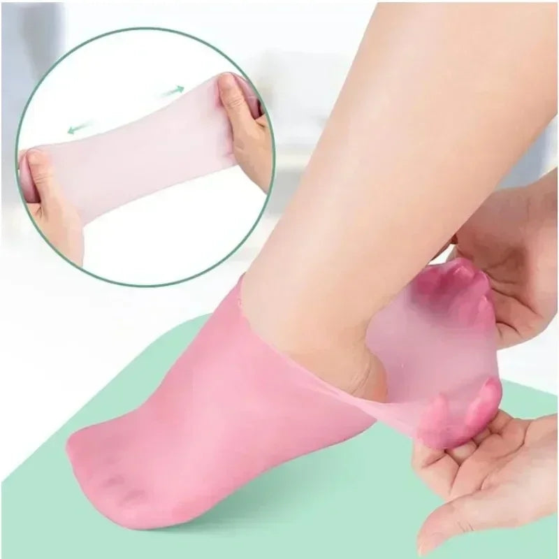 Silicon full shape moisturising socks