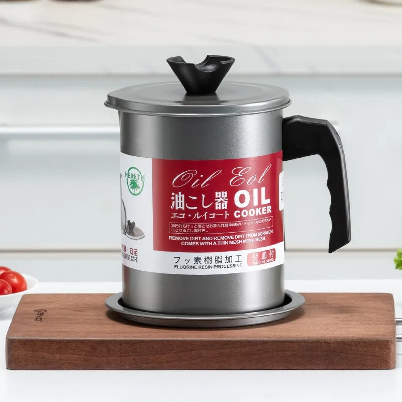 1.4 litres Stainless steel oil filter jug