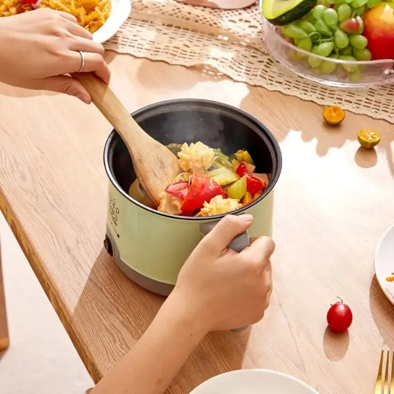 Non stick Electric cooking pot with steamer plate