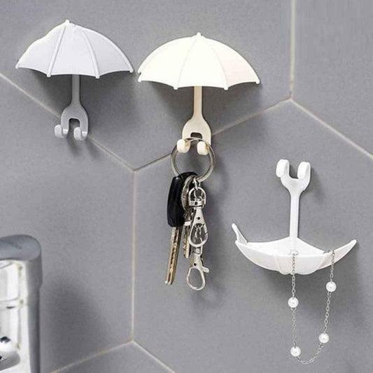 3Pcs Cute Umbrella Wall Hanger