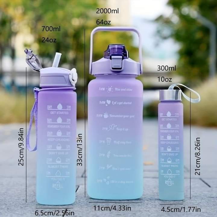 Set of 3 Sports Watter Bottle