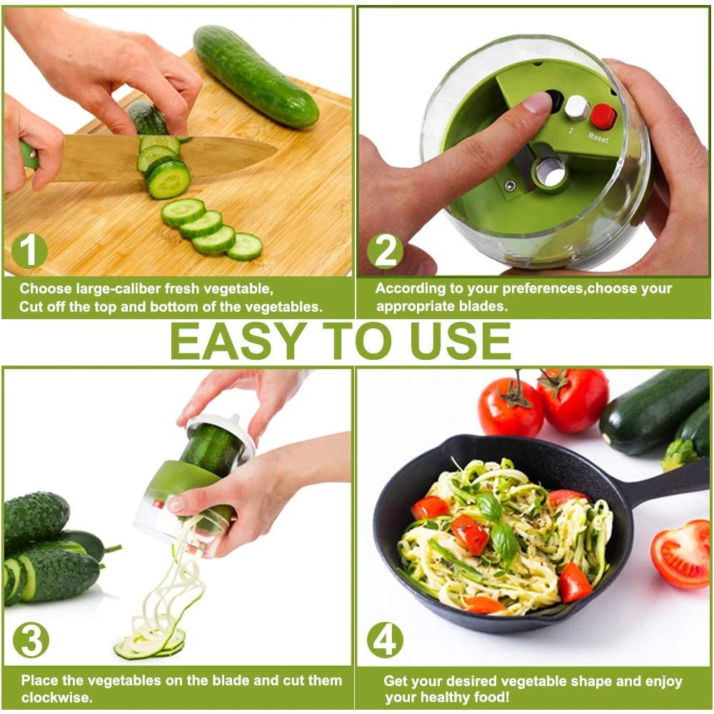 Handheld Spiralizer Vegetable Fruit Slicer