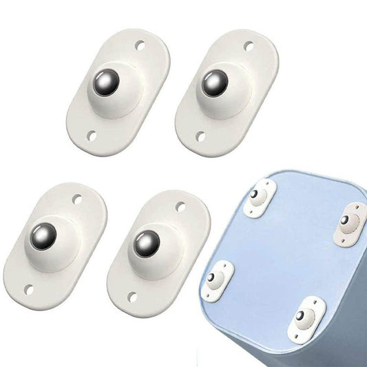 4pcs Paste Universal Wheel Pulley Punch-Free Universal Wheel