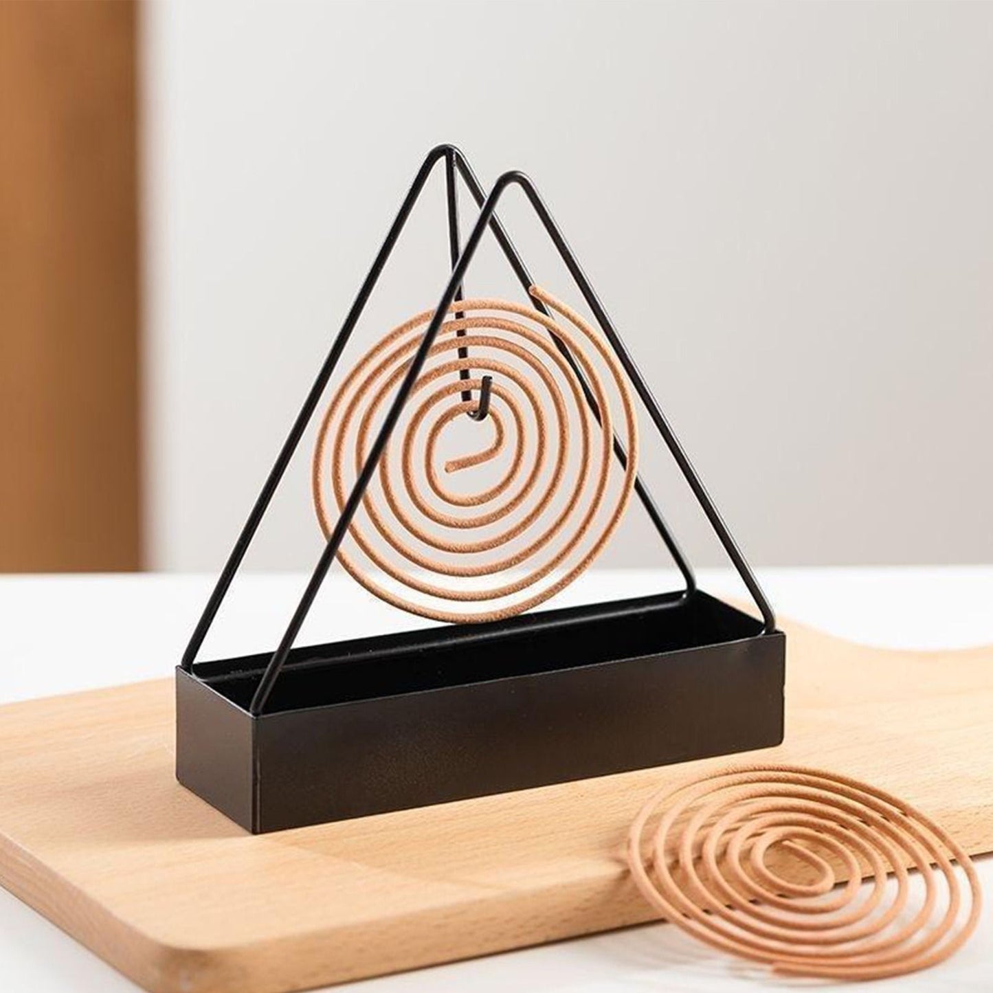 Metal coil standTriangle Coil Holder, Iron Mosquito Incense Box, Creative Mosquito Coil Holder With Tray, Mosquito Repellent Incense Rack, Creative Incense Rack Home Tools, Anti-Scald Mosquito Coil Holder With Tray ( FREE SHIPPING )