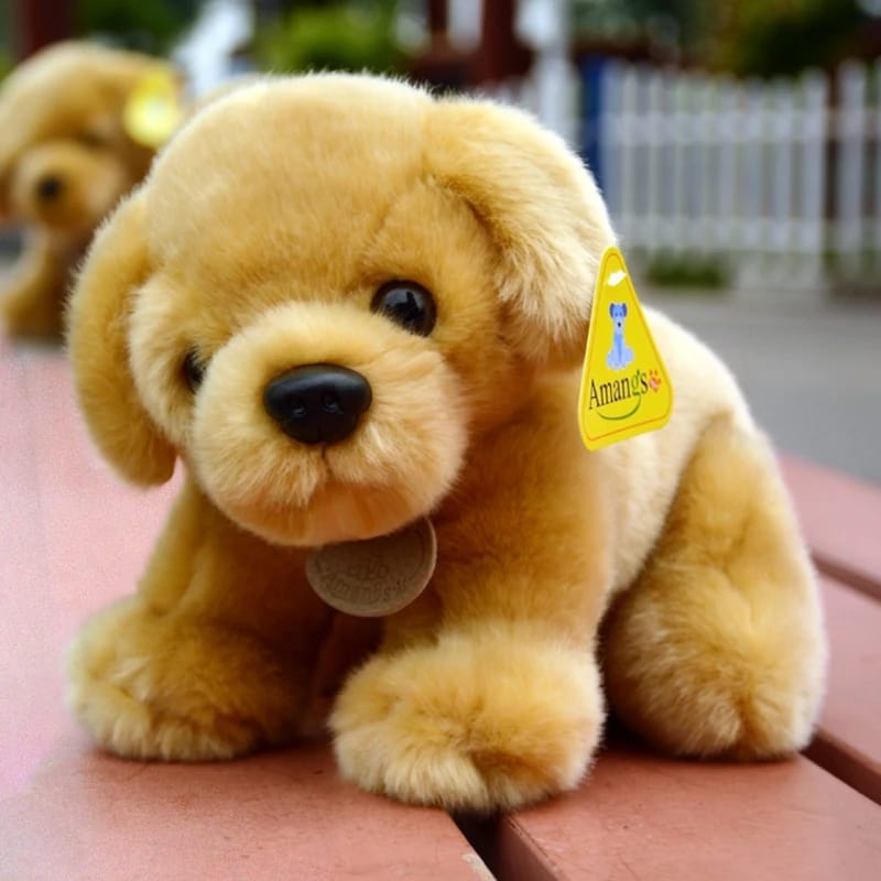 Cute baby plush dog