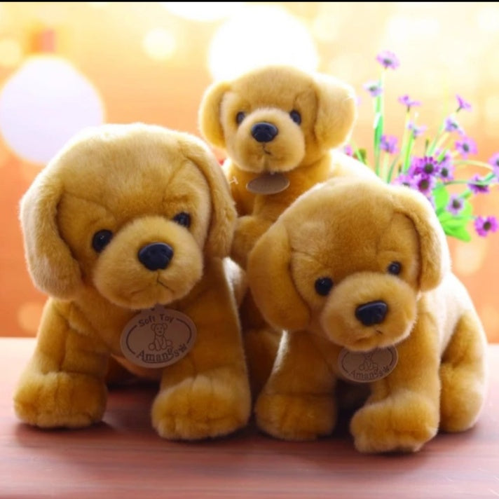 Cute baby plush dog