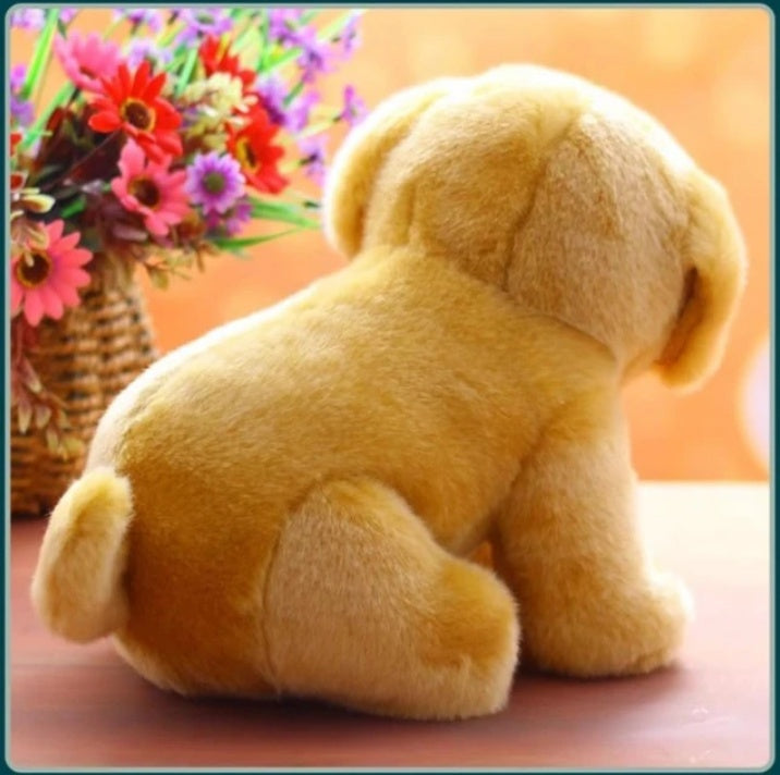 Cute baby plush dog