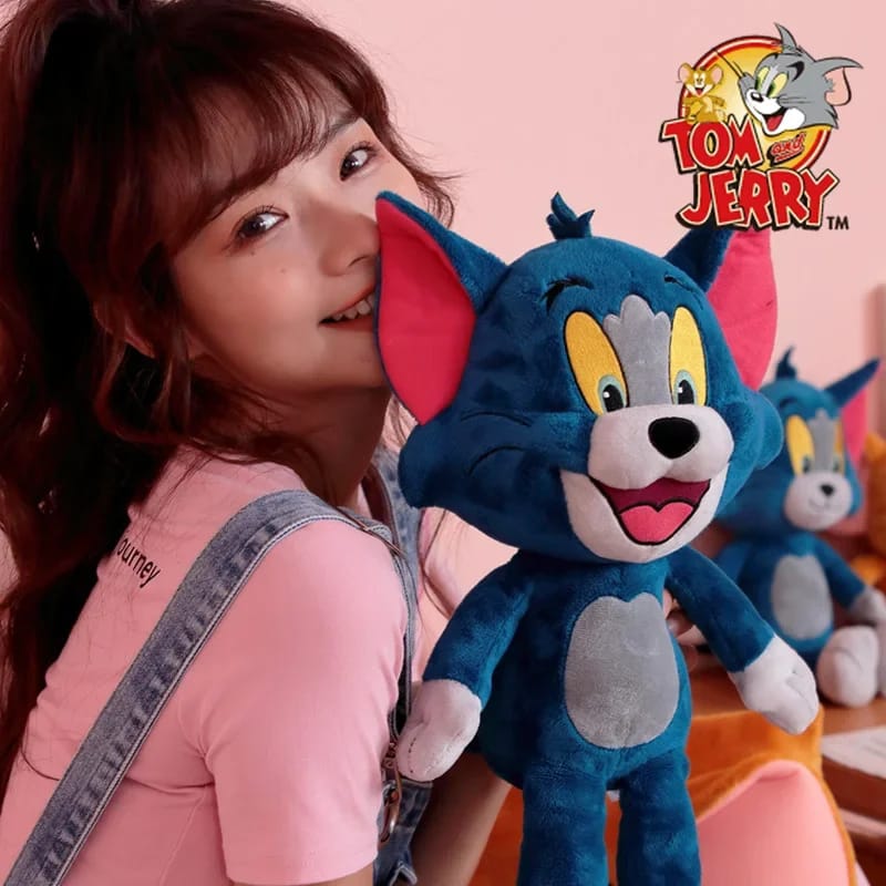 Tom and jerry plush toy pair