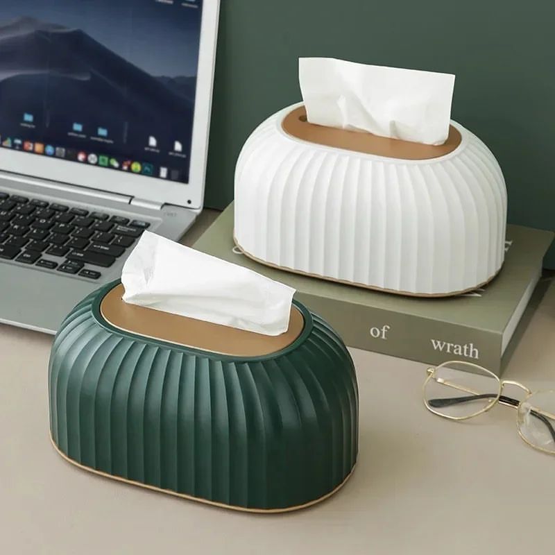 Premium quality desktop tissue box