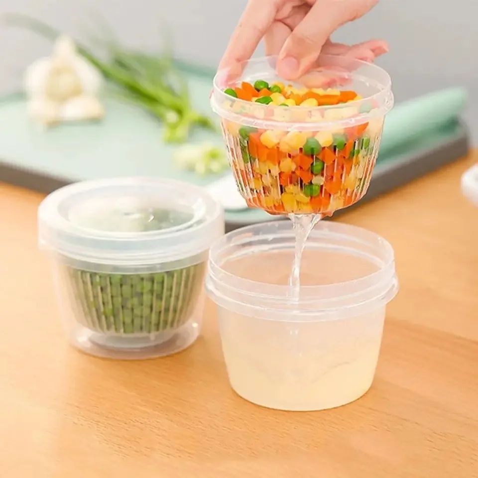 multipurpose refigrator box with drain basket