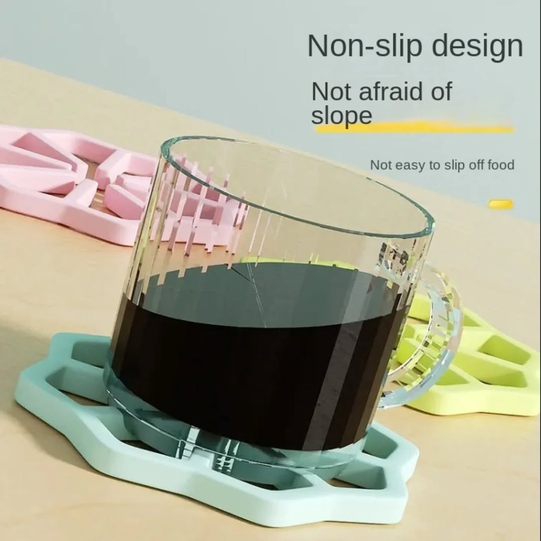 Flower shape silicon heat resistance pot matte ( 2PCS)