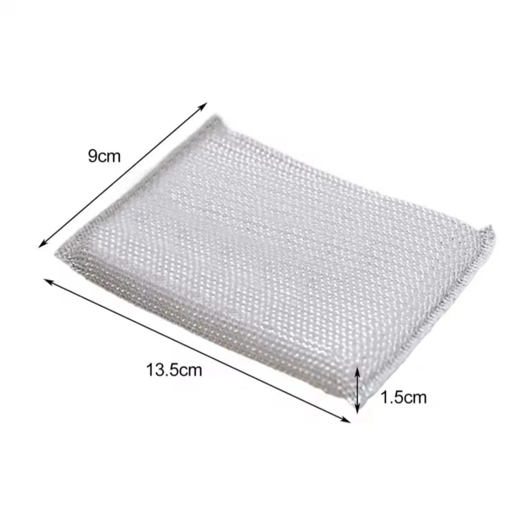 Double sided steel wire dishwashing sponge ( 4 pcs )