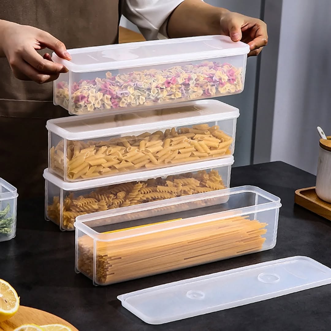 Air seal pasta noodles box air tight refrigerator food container