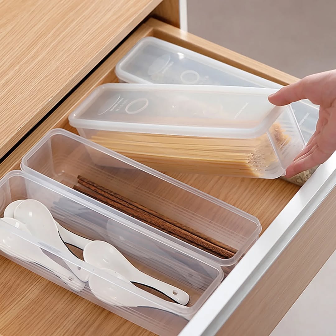 Air seal pasta noodles box air tight refrigerator food container
