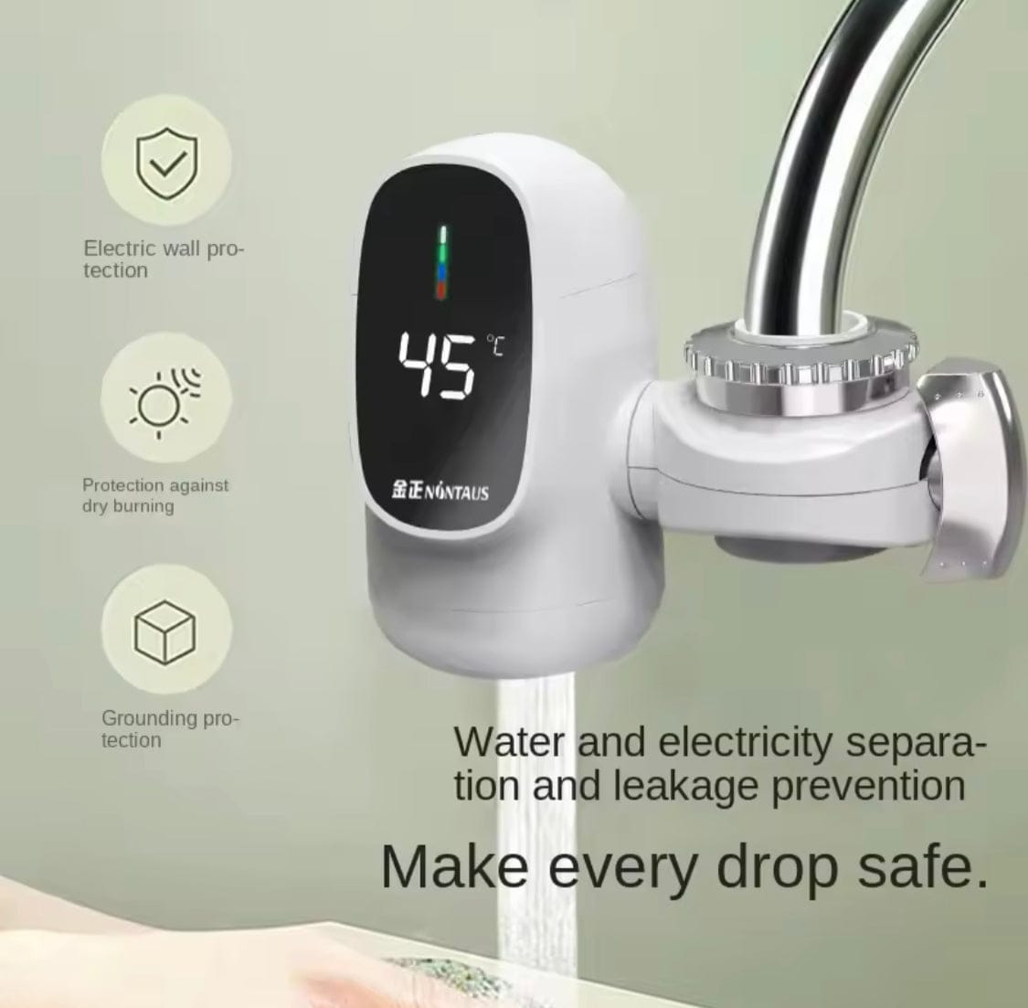 Electric mini hot water sink geyser