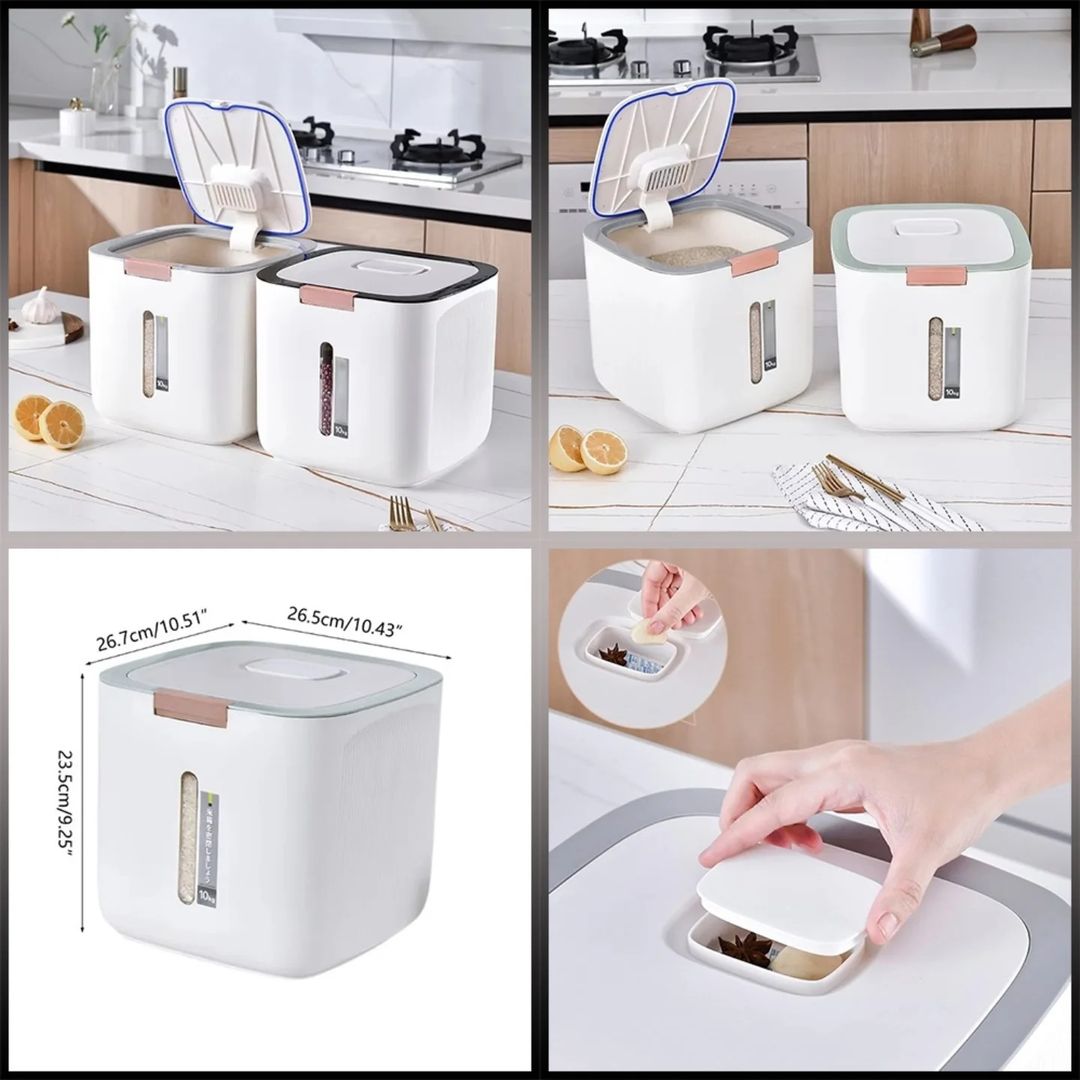 10kg Kitchen Moisture proof rice and flour container