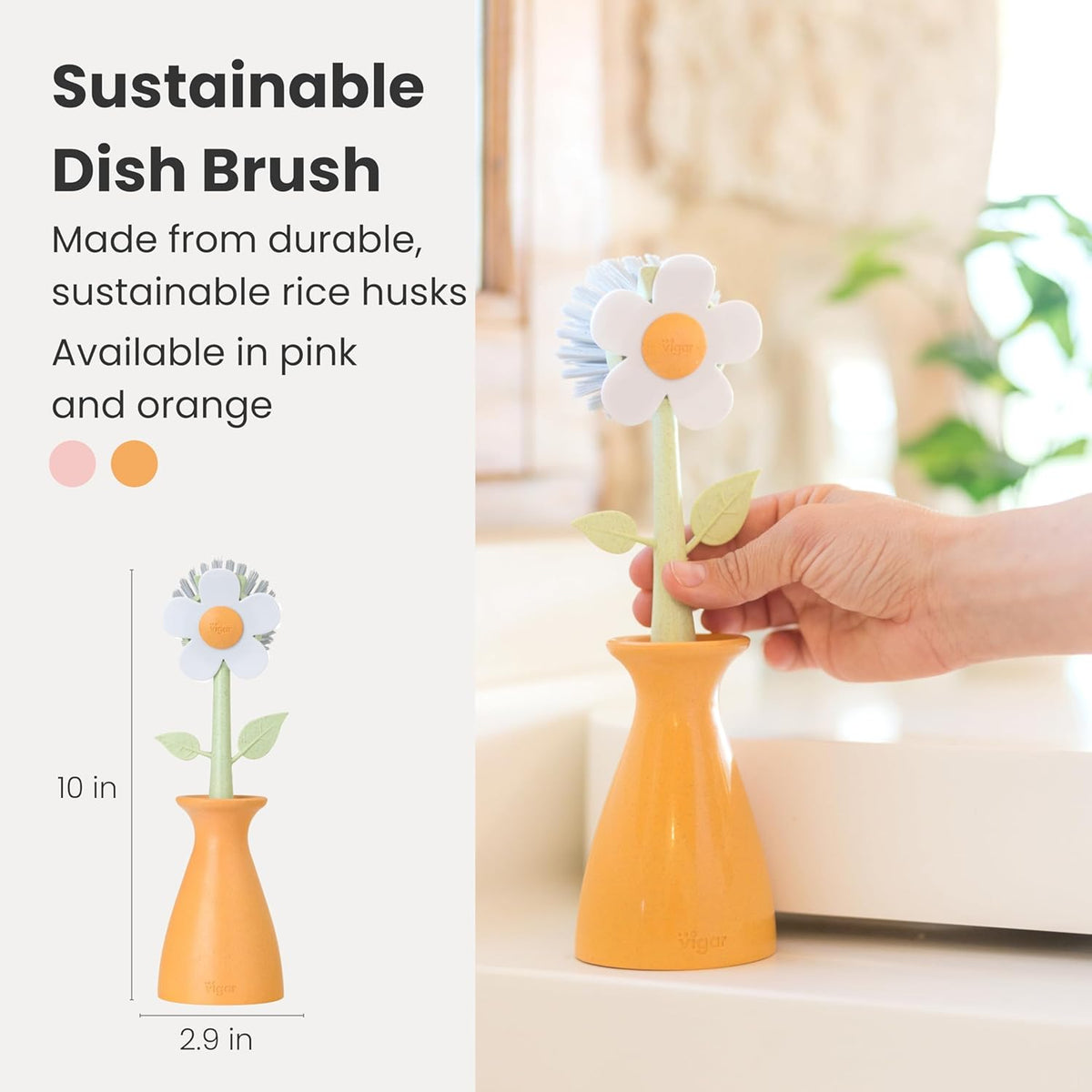 Vase Flower Shape Cleaning Brush