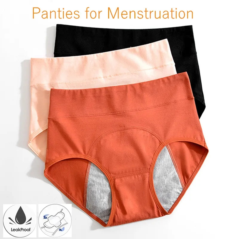 1 pcs period panties Say goodbye to period stains and hello to comfort with our mid-waist period panties