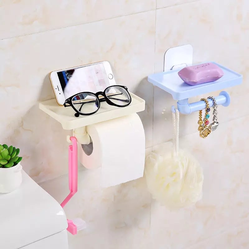 Multipurpose Seamless Hanging Bathroom Pull-Out Tissue Box