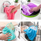 Hanging Kitchen Towel Small Soft Dish Towel Cloth for Kitchen Bathroom Use