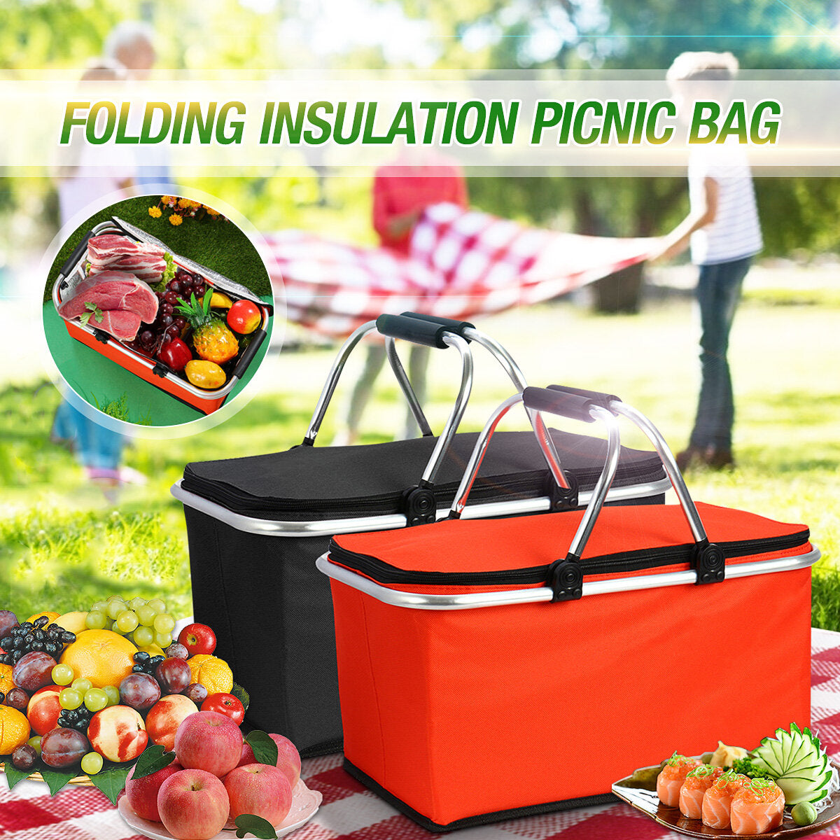 30l Picnic Fold Outdoor Carrying Thermal Insulation Portable