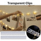 LED Photo String Lights USB Battery Powered Fairy Twinkle Lights with Clips