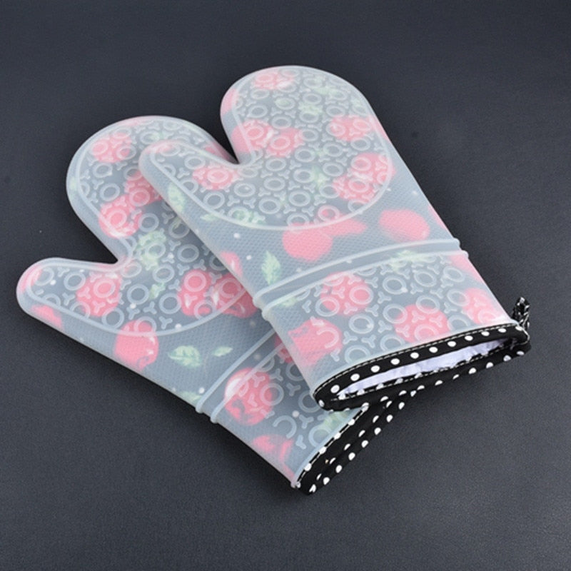 2pc Silicone Kitchen Gloves Heat Resistant Oven cooking gloves