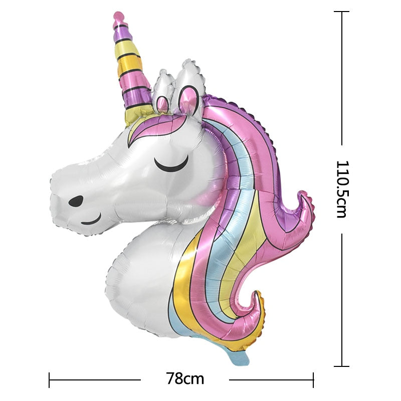 1Set Rainbow Unicorn Balloon