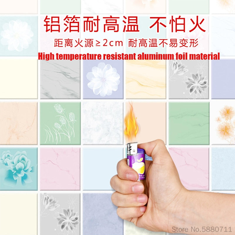 Kitchen Oil-proof Self Adhesive Wallpaper Wall Stickers