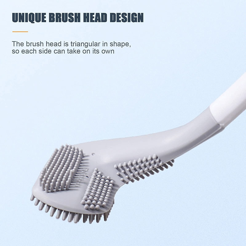 Silicone Bristle Golf Toilet Brush for Bathroom cleaning brush