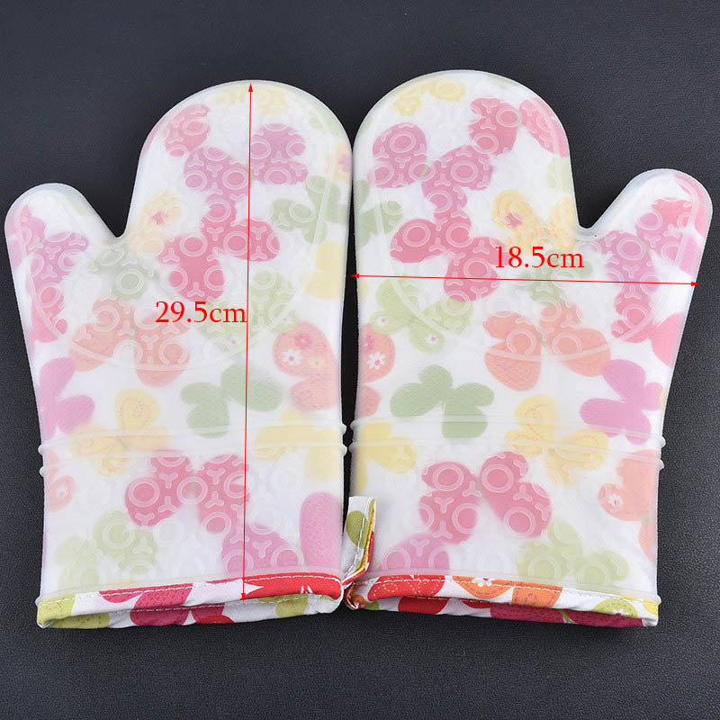 2pc Silicone Kitchen Gloves Heat Resistant Oven cooking gloves