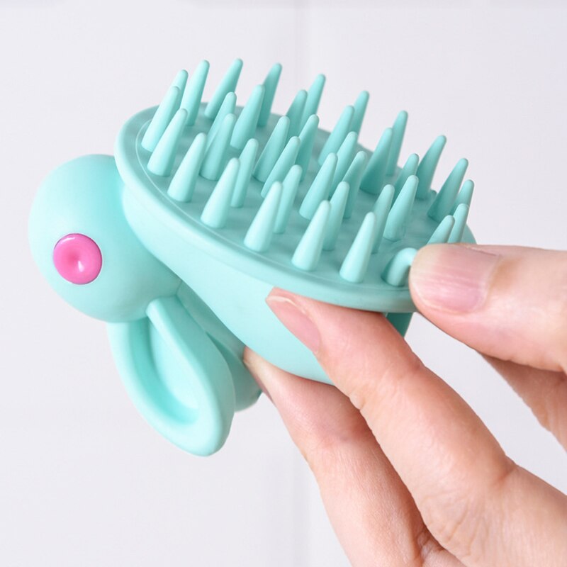 Silicone Shampoo Brush Scalp Massage Shampoo Comb Of Children