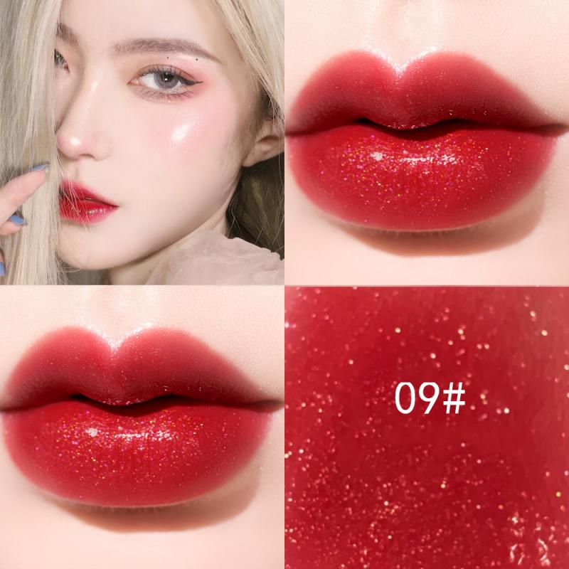 10Colors Pearlescent Lipstick Non-stick Waterproof Lip Glaze Long-lasting Matte Lip Gloss