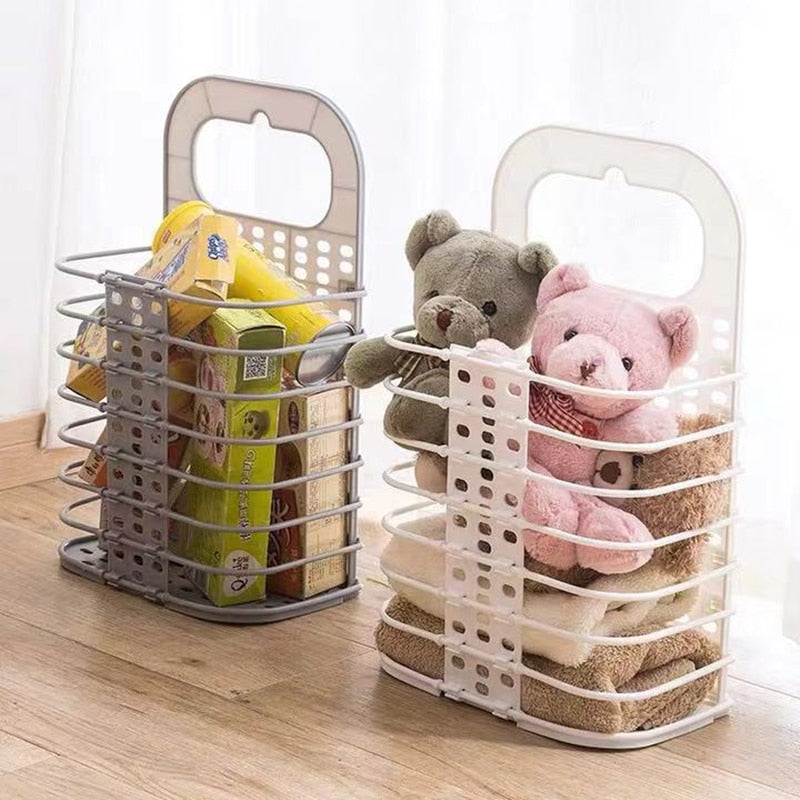 Laundry organizer basket dirty laundry hamper Collapsible home laundry basket Space Saving storage basket