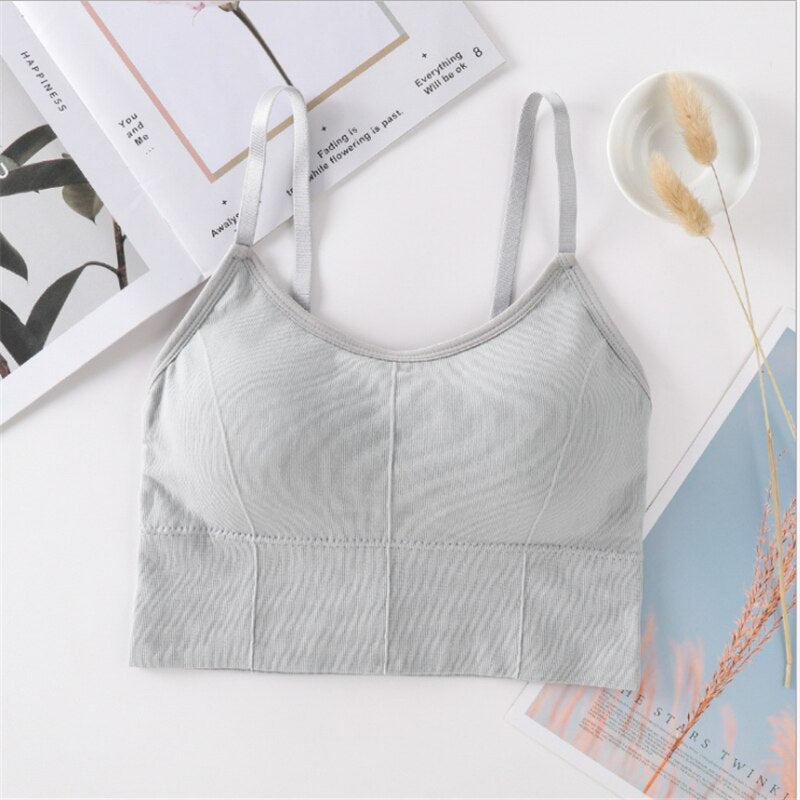 Seamless Strap Chest Wrapped Female Student Underwear Tube Top