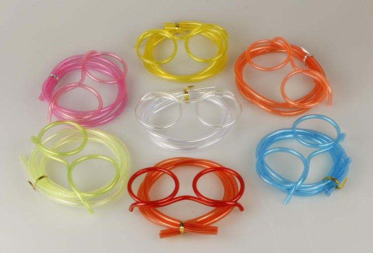 New Funny Children's Glasses Straw