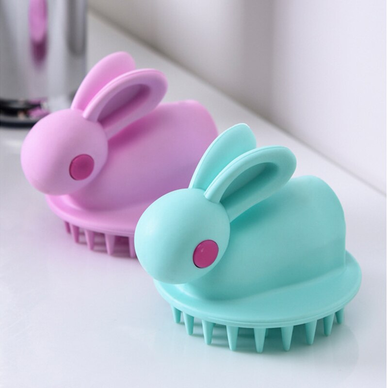 Silicone Shampoo Brush Scalp Massage Shampoo Comb Of Children