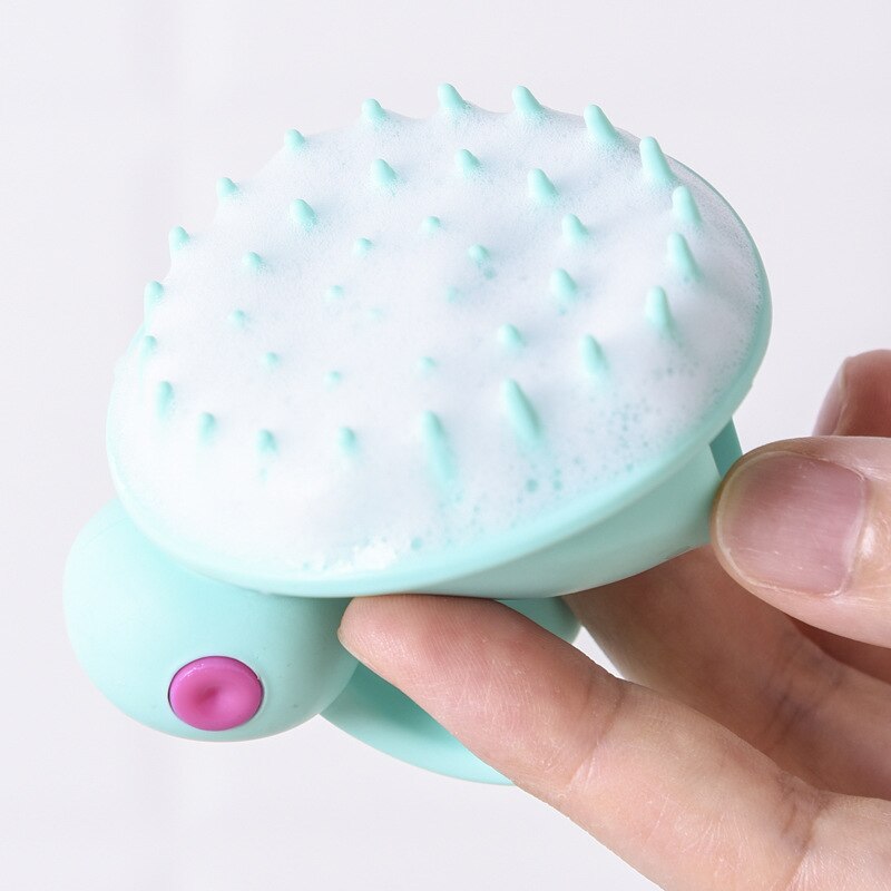 Silicone Shampoo Brush Scalp Massage Shampoo Comb Of Children