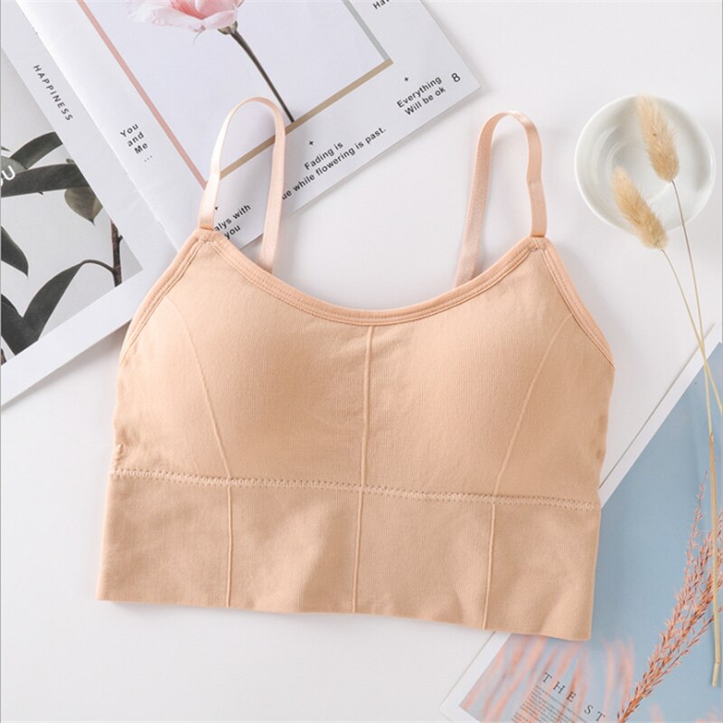 Seamless Strap Chest Wrapped Female Student Underwear Tube Top