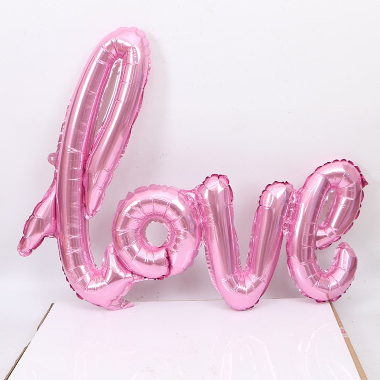 LOVE Letter Foil Balloon Wedding Valentines Anniversary