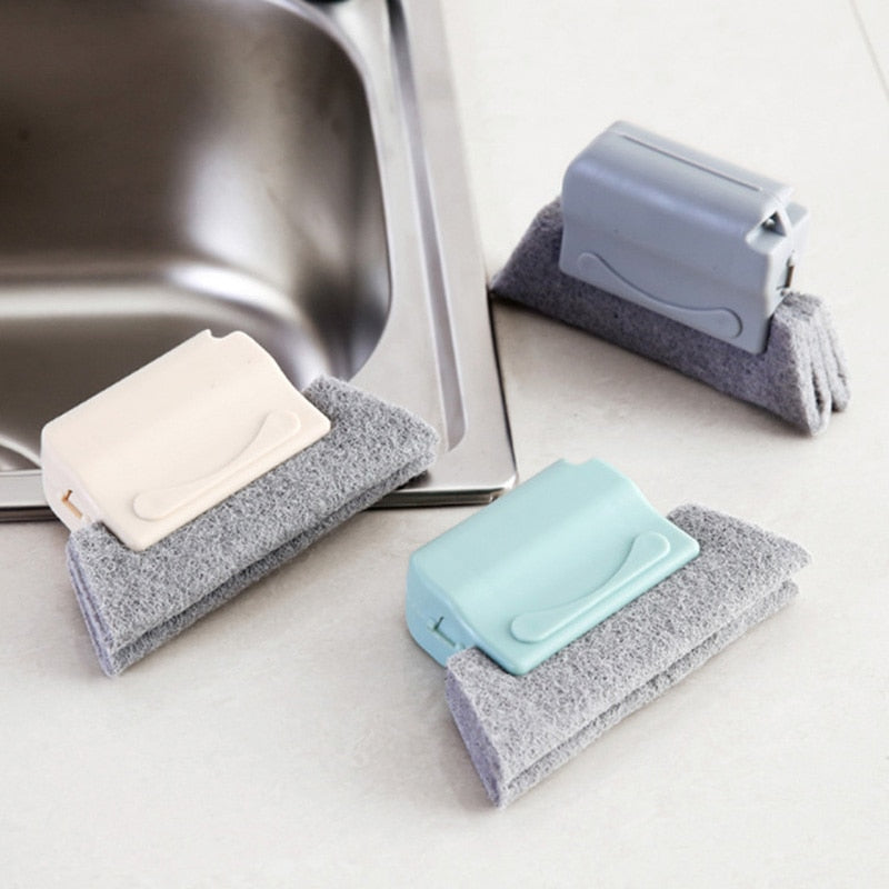 Window Cleaning Brush Window Groove Cleaning Cloth Windows Slot Cleaner Brush for Glass Door Floor Gap Household Cleaning Tool