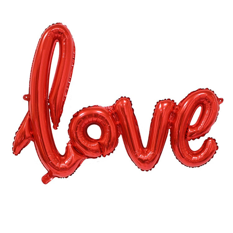 LOVE Letter Foil Balloon Wedding Valentines Anniversary