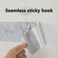 Transparent Wall Hooks Kitchen Bathroom Row Hooks