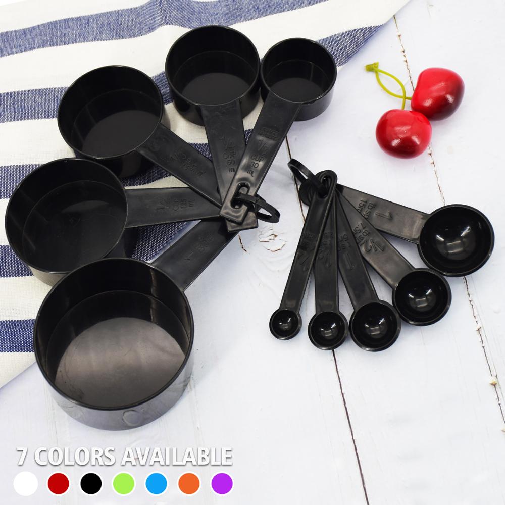 10pcs 7 Color Measuring Cups And Measuring Spoon