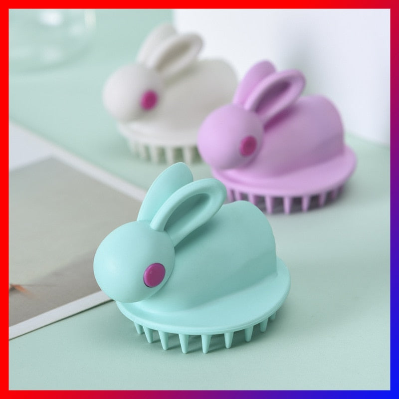 Silicone Shampoo Brush Scalp Massage Shampoo Comb Of Children