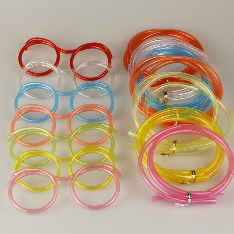 New Funny Children's Glasses Straw