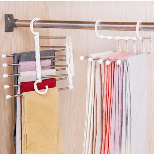 5 Layers Hanger Stainless Steel Storage Pants Hangers