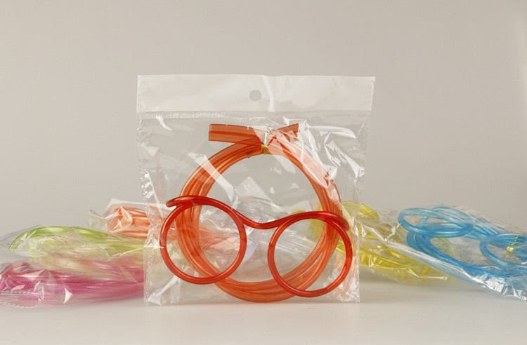 New Funny Children's Glasses Straw