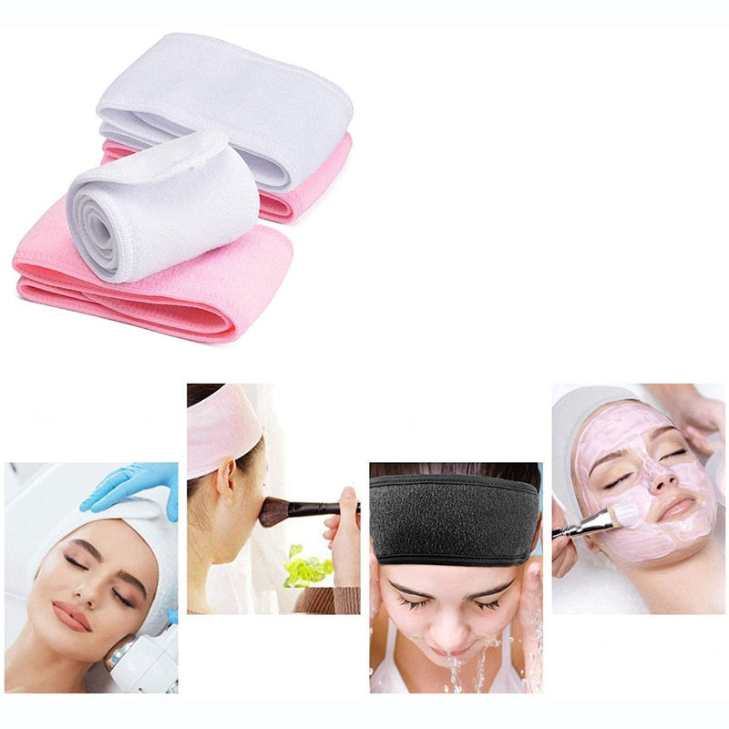 1PCS Adjustable facial hair band makeup head band