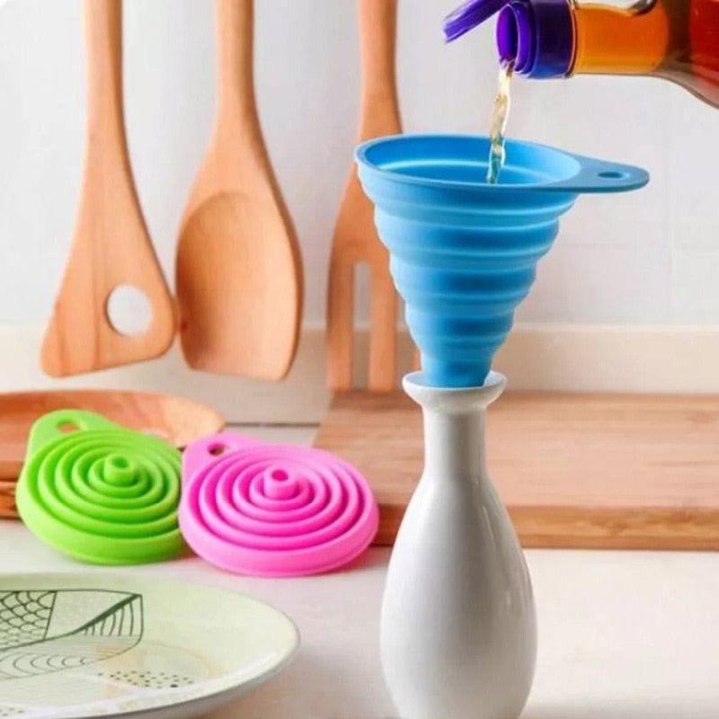 Foldable Funnel Silicone Collapsible Funnel
